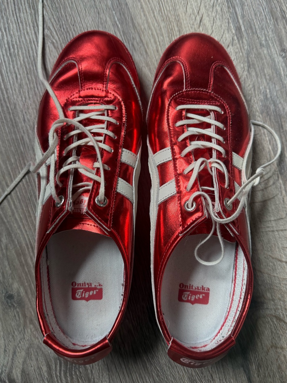 Onitsuka Tiger by Asics Mexico 66 SD Metallic Series candy red US10